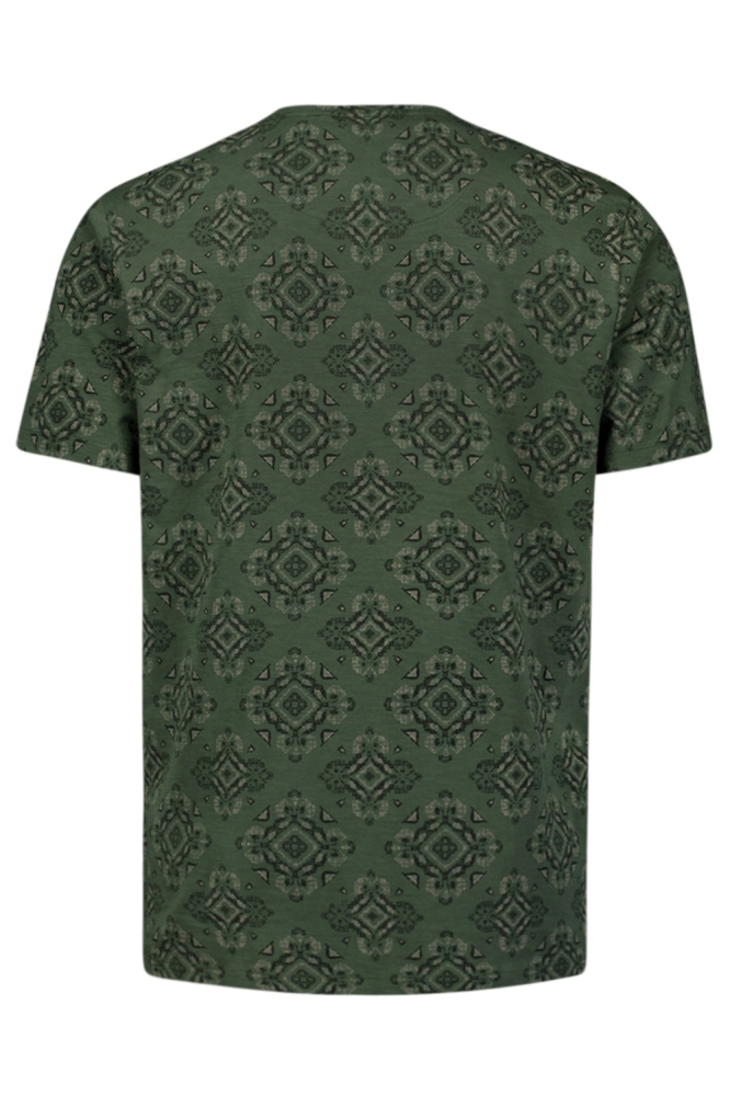 T SHIRT MET PRINT 29350709 052 DARK GREEN